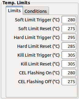 Temp. Limits